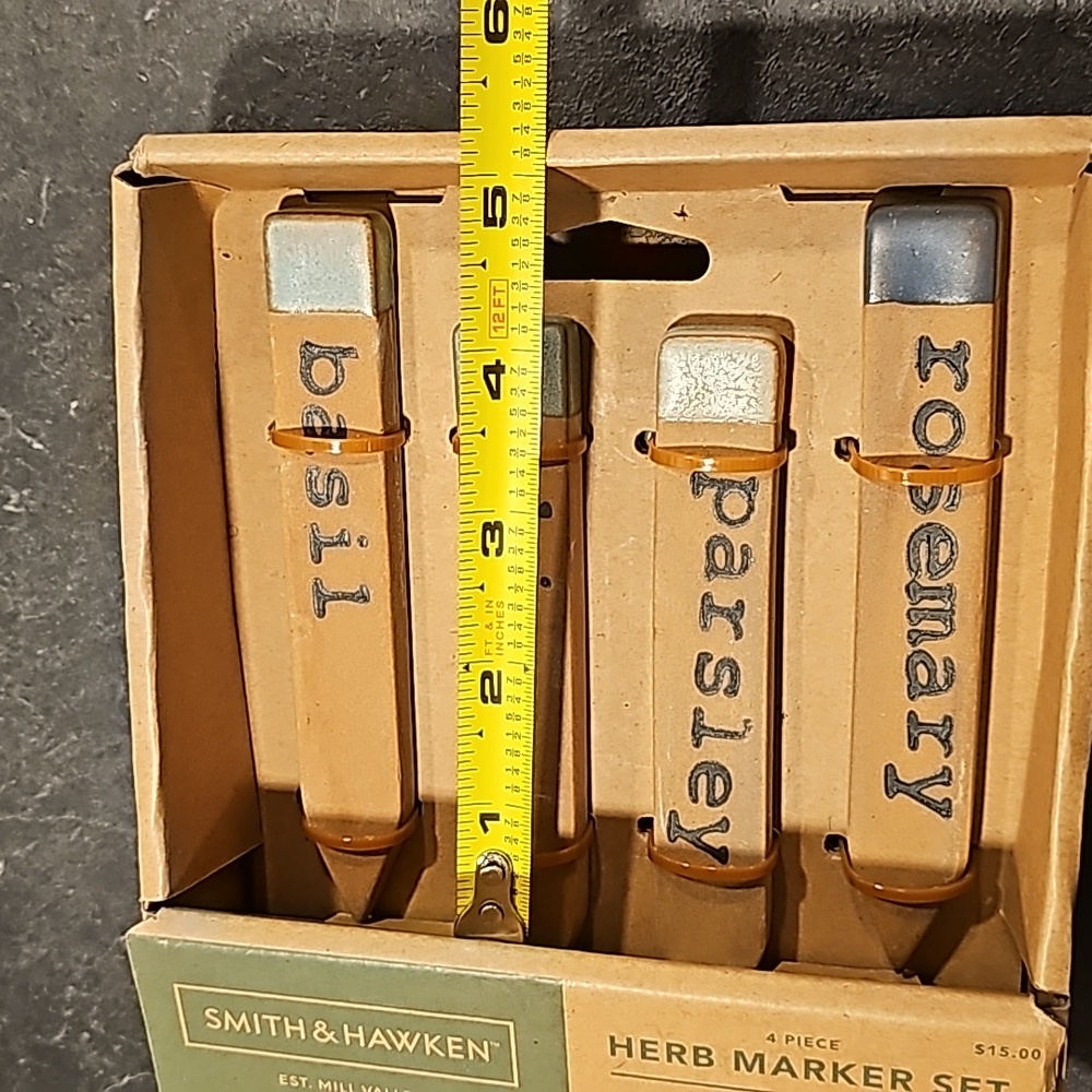 Smith & hawken 4 pc stoneware herb market set - Picture 5 of 5